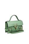 Geanta piele naturala Elise verde menta