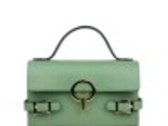 Geanta piele naturala Elise verde menta